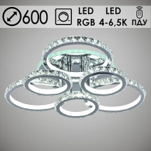 5819A/3+3 CR LED RGB ПДУ (272W)(4000-6500K) люстра