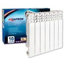 Радиатор алюминиевый AQUAPROM 350*80  6 сек.
