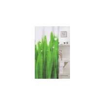 Штора для ванной  Фотопринт 180*180 Freshness зеленая YX-2406 без колец