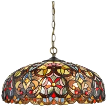 Светильник подвесной в стиле тиффани со светодиодными лампами E27, комплект от Lustrof. №277038-623505