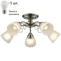 Потолочная люстра с лампочками Velante 708-507-05+Lamps