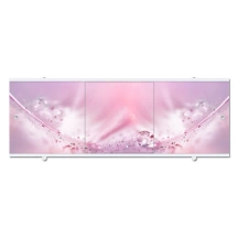 Экран для ванны ПРЕМИУМ А (алюм. профиль) 1,5 розовый