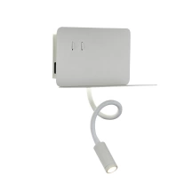 Настенный светодиодный светильник спот с полочкой, USB порт ST Luce Pinaggio SL1576.501.02
