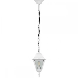 Светильник садово-парковый Feron 4205/PL4205 четырехгранный на цепочке 100W E27 230V, белый 11031