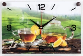 2030-22  "Чай с лимоном" часы настенные