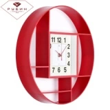 3516-004  "Классика" красный Рубин часы настен.
