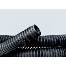 Труба ПНД гофр.25мм черная (50м) с протяжкой IEK