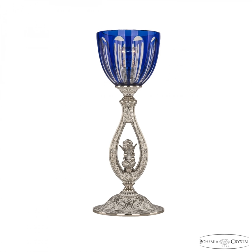 Настольная лампа Bohemia Ivele Crystal 71400L/15 NW P1 Clear-Blue/H-1H FA2S фото 1