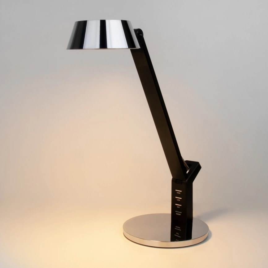 Светодиодная настольная лампа с сенсорным управлением Slink Eurosvet 80426/1 черный/серебро (a053230) фото 4