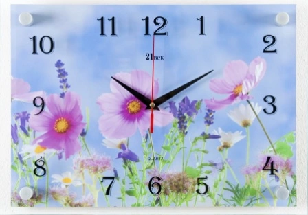 2535-1234 "Небесные цветы" часы настенные фото 1