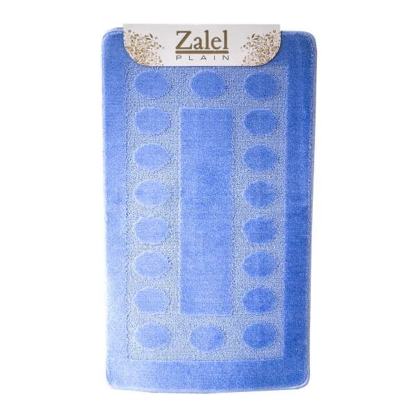 Набор ковриков д/ванной Zalel  2 пр. 60х100 (голубой) фото 2