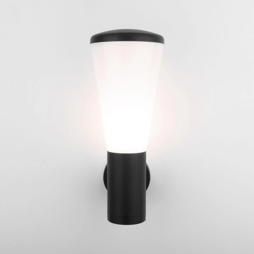 Настенный уличный светильник Elektrostandard 1416 TECHNO чёрный (a049709) фото 2
