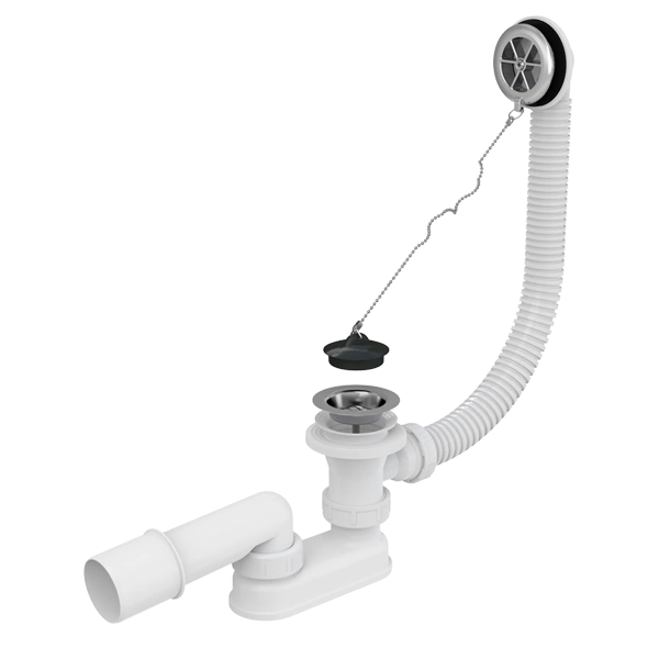 Обвязка для ванны 57 см с вып. и переливом регулируемая Alca Plast/Alcadrain A501/AG210112160 фото 1