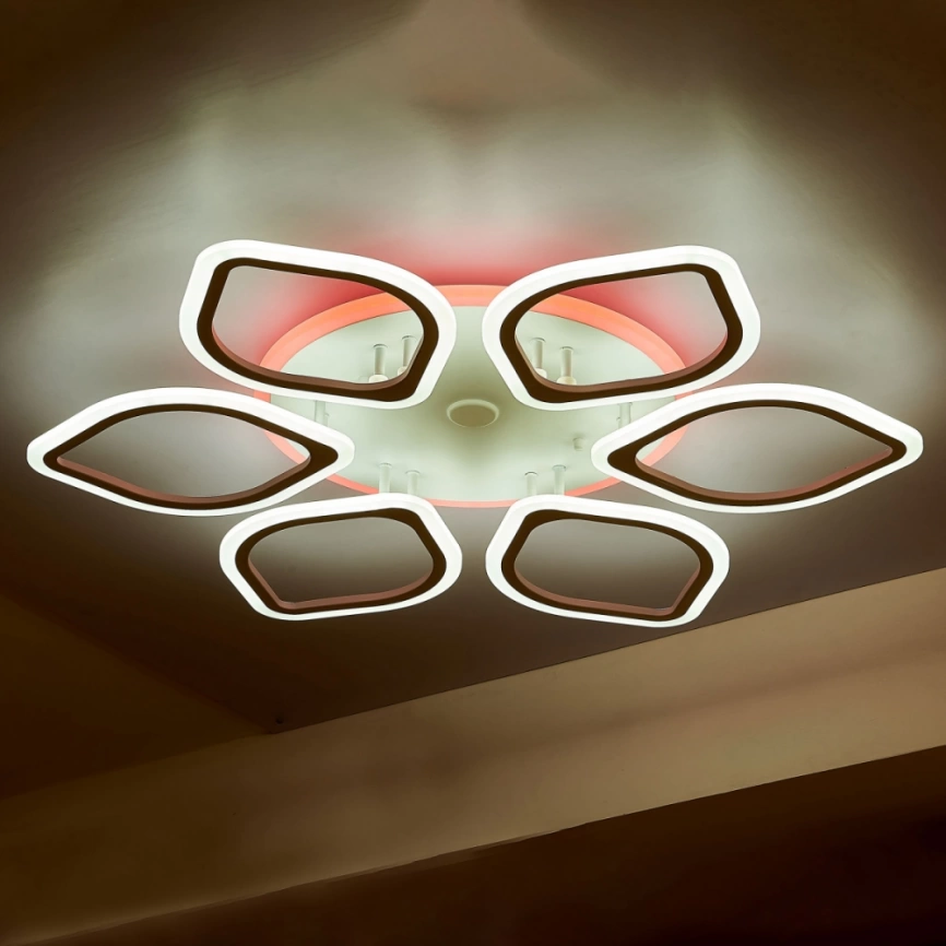 Светодиодная потолочная люстра Citilux Ромби Смарт RGB с голосовым управлением CL236A160E фото 3