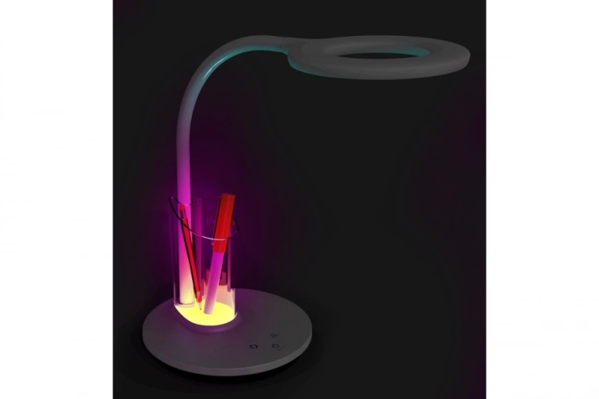 Светодиодный настольный сенсорный светильник, RGB-подсветка, пенал Camelion KD-826 C01 фото 2