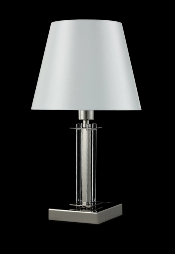 Настольная лампа Crystal Lux NICOLAS LG1 NICKEL/WHITE фото 3