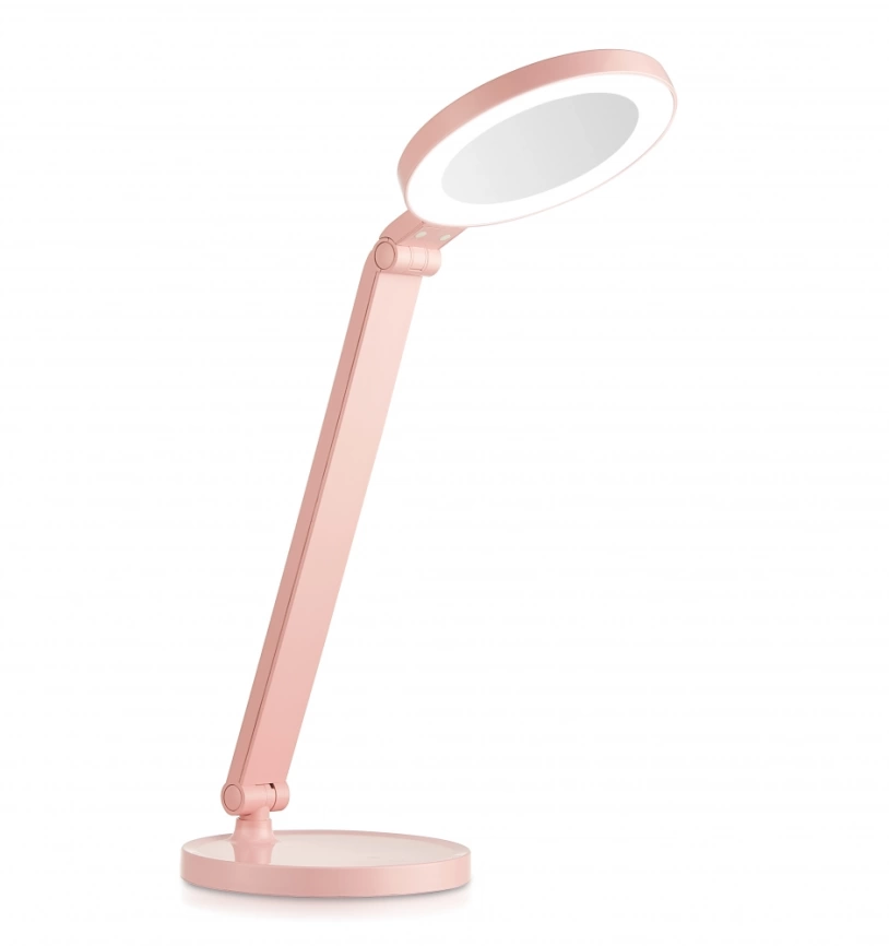 KD-824 C14 розовый Настольный светодиодный светильник с зеркалом Camelion 13525 фото 1