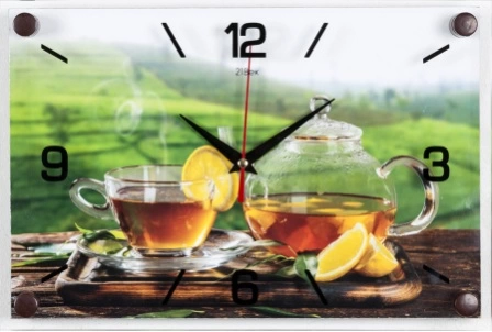2030-22  "Чай с лимоном" часы настенные фото 1