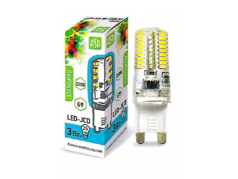ASD LED-JCD-standard 3Вт 220V G9 4000К фото 1