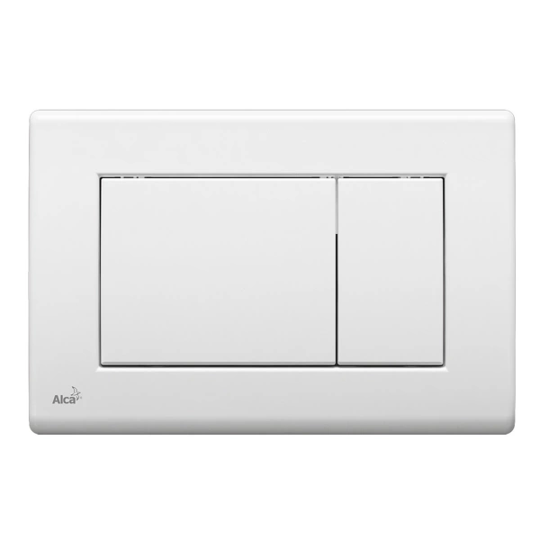Кнопка для инсталляции ALCAPLAST/Alcadrain М270 квадрат,  пластик белая фото 1