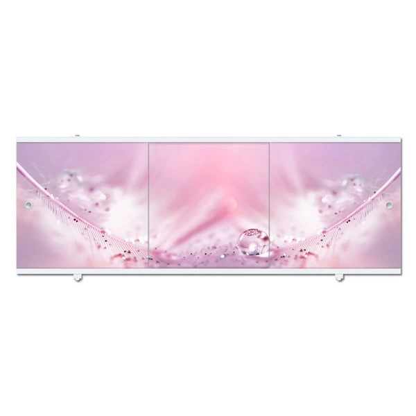 Экран для ванны ПРЕМИУМ А (алюм. профиль) 1,7 розовый фото 1