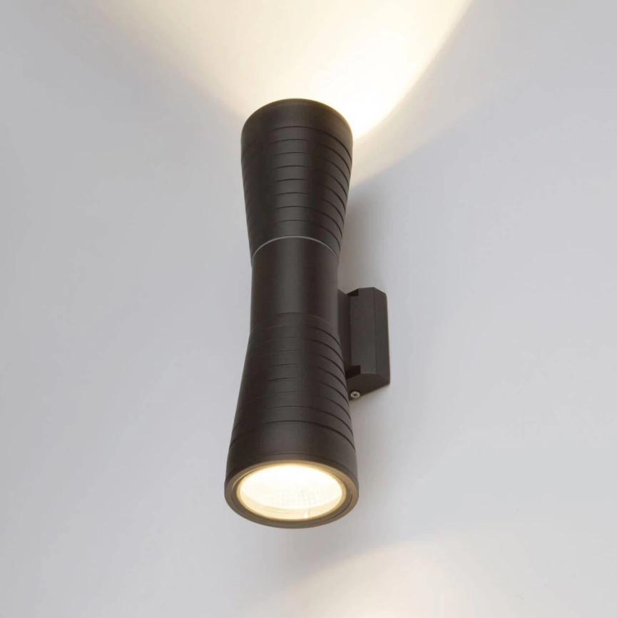 1502 TECHNO LED TUBE DOBLE черный черный Уличный настенный светодиодный светильник Tube double a044301 фото 2