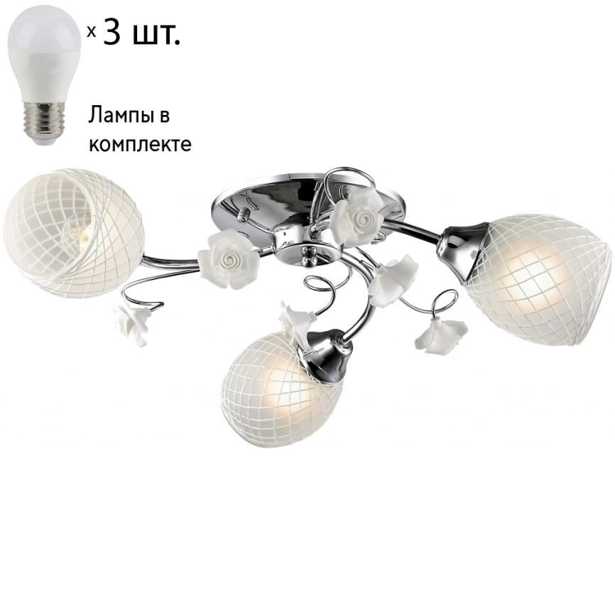 Потолочная люстра с лампочками Velante 705-107-03+Lamps фото 1