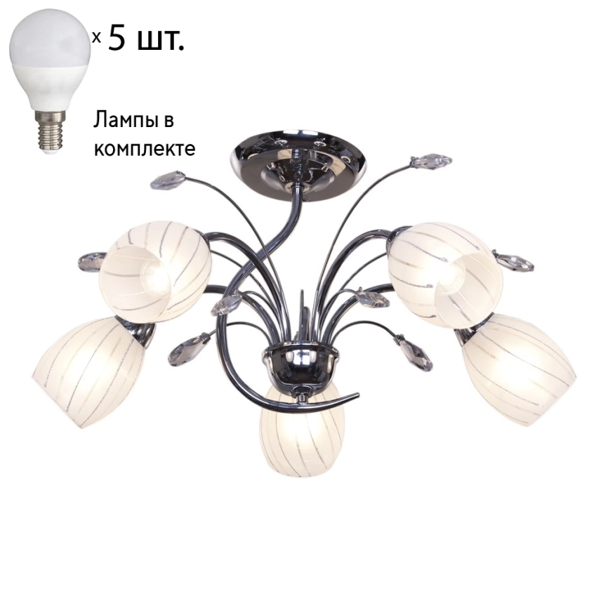 Потолочная люстра с лампочками Velante 768-107-05+Lamps фото 1