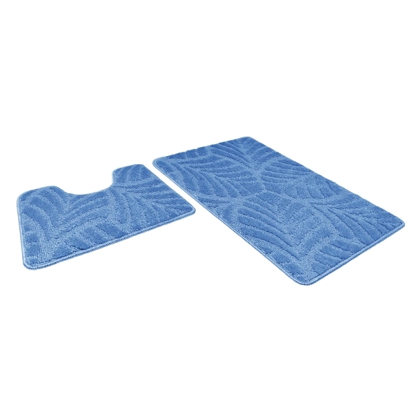 Набор ковриков д/ванной Актив icarpet 50*80+50*40 синий (01) фото 1