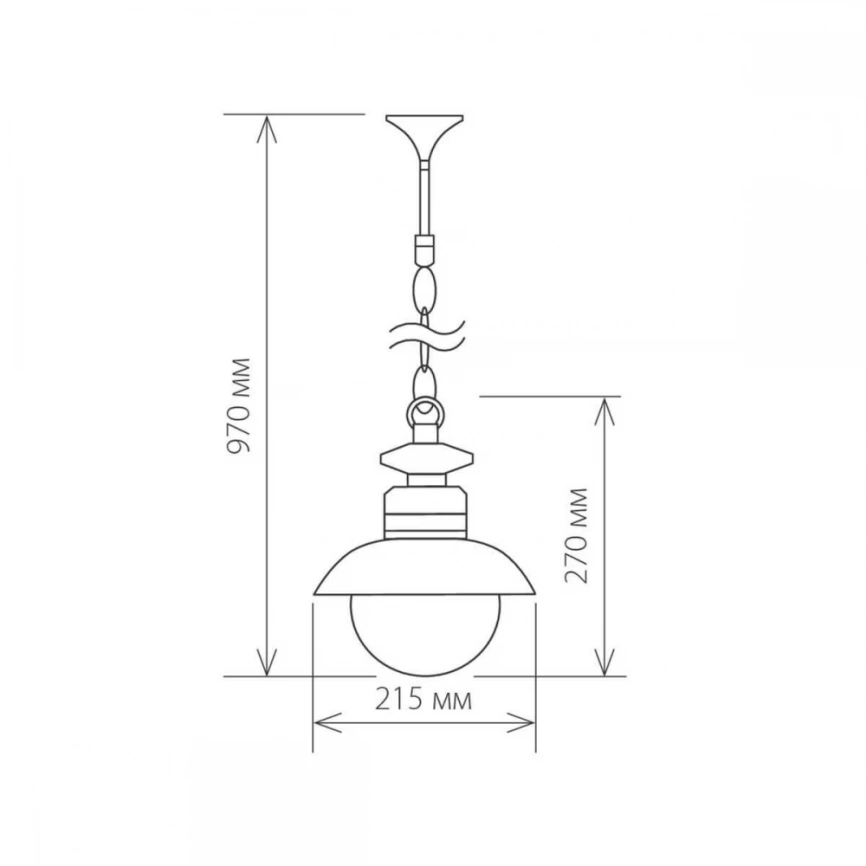 Talli H брауни (GL 3002H) Уличный подвесной светильник Elektrostandard (a038482) фото 2