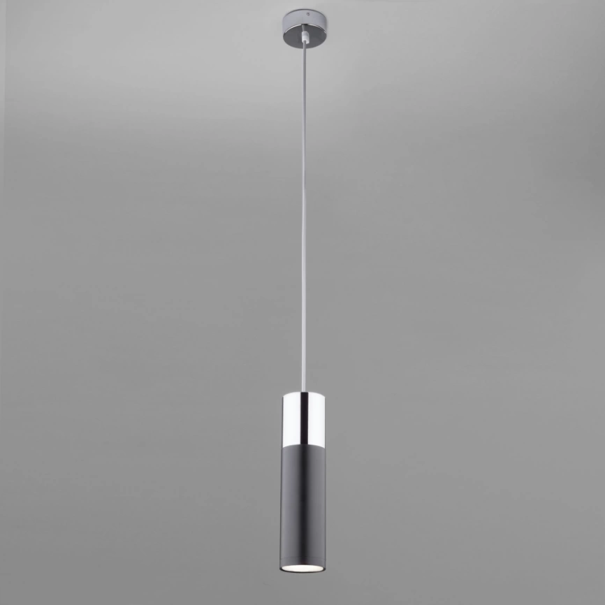 Подвесной светильник Eurosvet 50135/1 LED хром/черный фото 2
