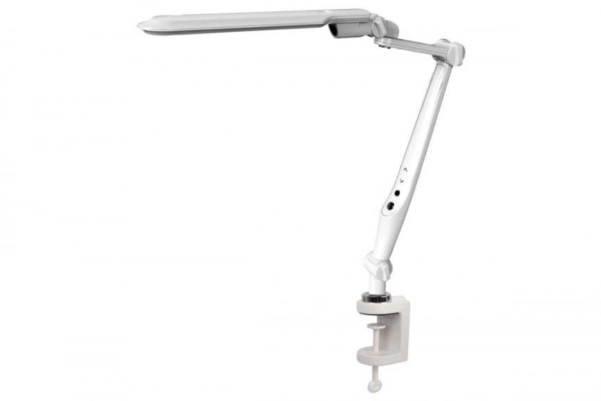 Настольная лампа на струбцине с сенсором Camelion KD-830 C01 белый 14014 фото 1