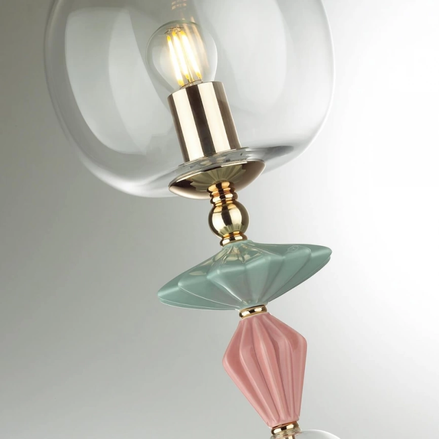 Настольная лампа со светодиодной лампочкой E14, комплект от Lustrof. №277456-624561 фото 4