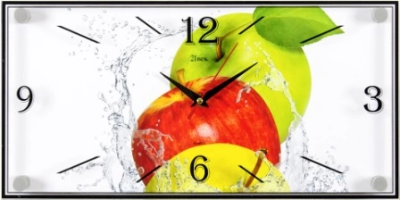 1939-948  "Яблоки в воде" часы настенные фото 1